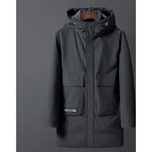 5XL 6XL 7XL 8XL Thick and warm winter mens large size casual loose Parkas brand clothing zipper large pocket long padded jacket