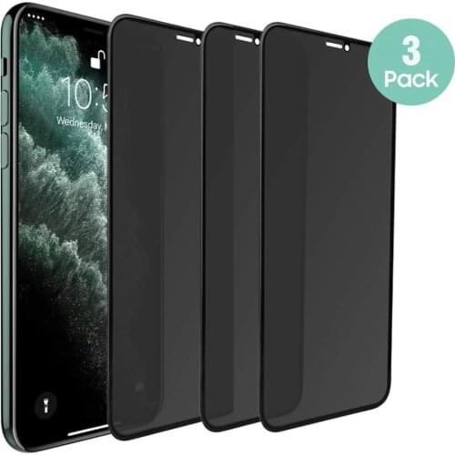 3PACK Anti-spy Tempered Glass For iPhone 11 12 Pro Max Private Glass For iPhone X XS MAX XR Privacy Screen Protector