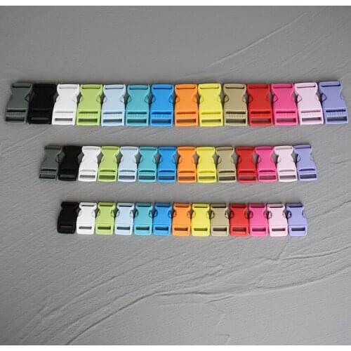 1 Pcs 15/20/25mm Plastic Release Curved Belt Buckle for Bag DIY Paracord Buckles Bracelet Trinket Bracelet Accessories