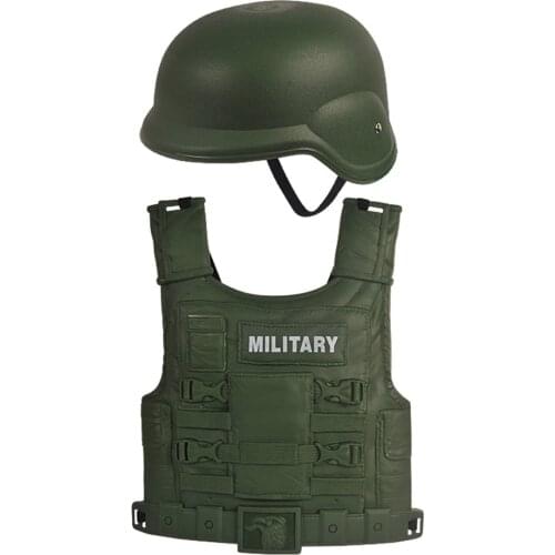 14x Children Role Play Children Boys Army Helmet Costumes Toys