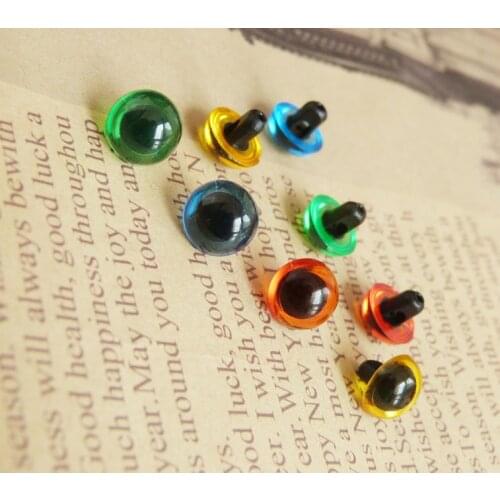 New arrvial 50pcs handscrew toy eyes green/red/yellow/blue/clear color option--9mm/10.5mm/12mm/13mm/15mm
