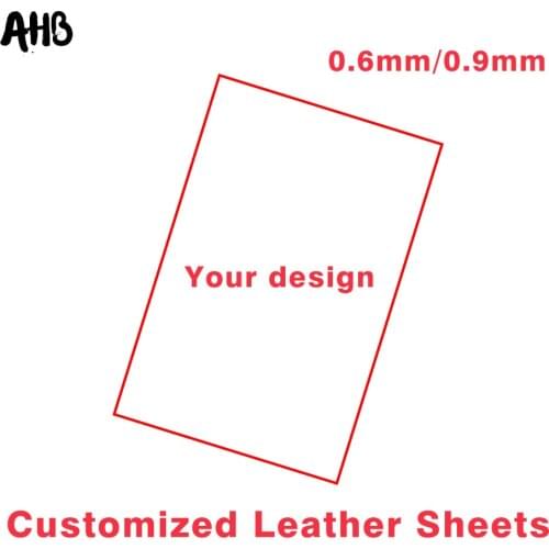 AHB Wholesale Custom Made Synthetic Leather Fabric DIY Hair Accessories Home Textile Printed Fabric DIY Dolls Sewing Material