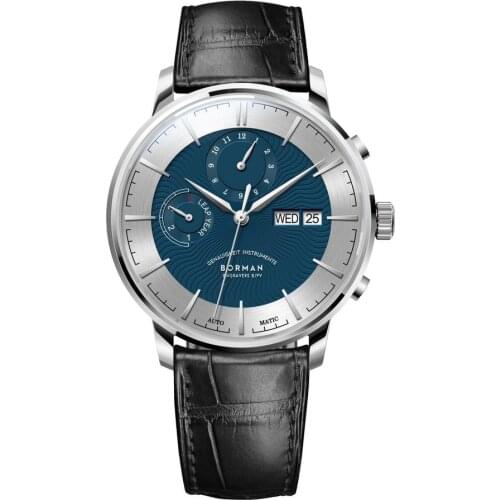 BORMAN Automatic Watch For Men Luxury Mens Watches Mechanical Wristwatches Sapphire Fashion Clock Leap Year Month Week Date