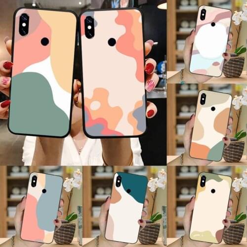 Abstract Geometry Retro Art Phone Case For Xiaomi Redmi 7 8 9t a3 9se k20 mi8 max3 lite 9 note 9s 10 pro