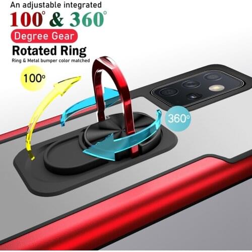 360 Degree Metal Ring Stand Holder Back Case For Samsung Galaxy S30 Plus S21 Ultra 5G A12 A32 A52 A42 A72 Protective Funda Cover