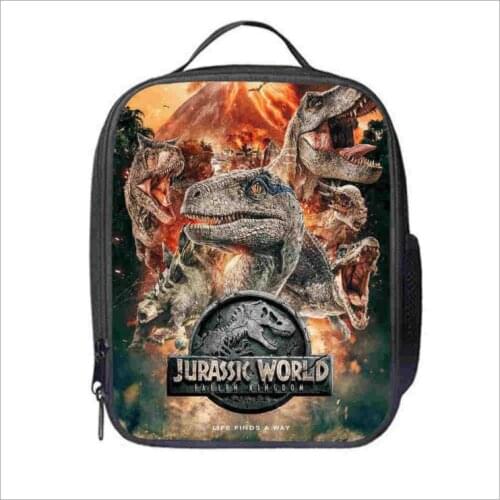Children fashion 3D Dinosaur printing lunch bag thermal insulated bag travel casual insulated picnic bag thermo food for kids