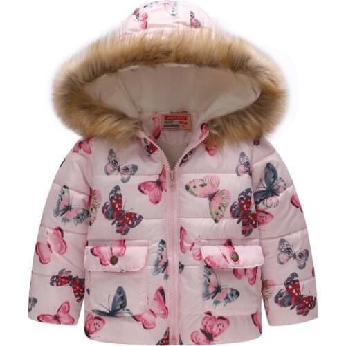 Baby Girls Jacket New Winter Children Jacket For Girls Coat Kids Thick Warm Hooded Outerwear Toddler Coats For Girls Clothes