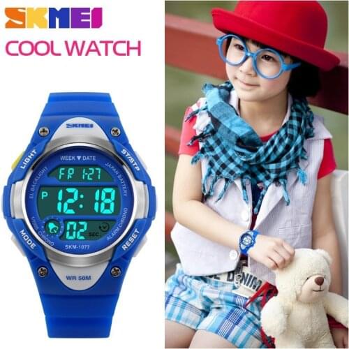 Children Watch SKMEI Sports Kids Boy Girls LED Digital Alarm Stopwatch Waterproof Wristwatch Childrens Dress Watches Relojes
