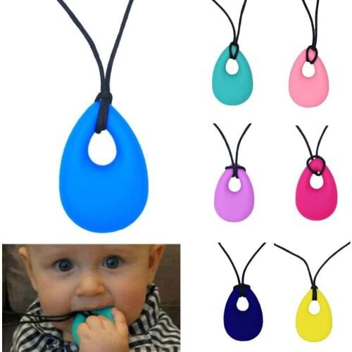 Kids Baby Feeding Accessories Kids Baby Chewy Necklace Autism ADHD Toys Anti Pacifier Teething Sensory Chew Biting Ca L8O2