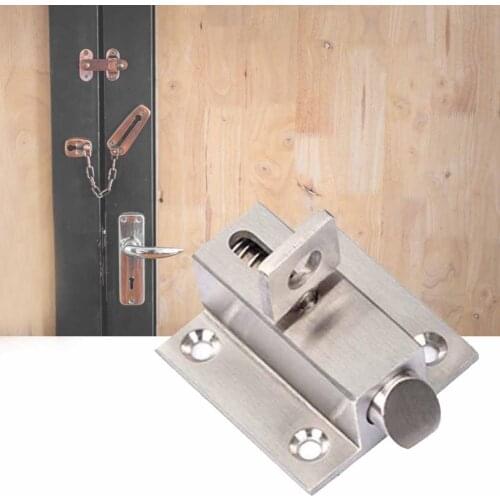 Bedroom Door Latch Anti-pull Compatible Stainless Steel Security Pull Window Cabinet Drawer Bolt Hardware