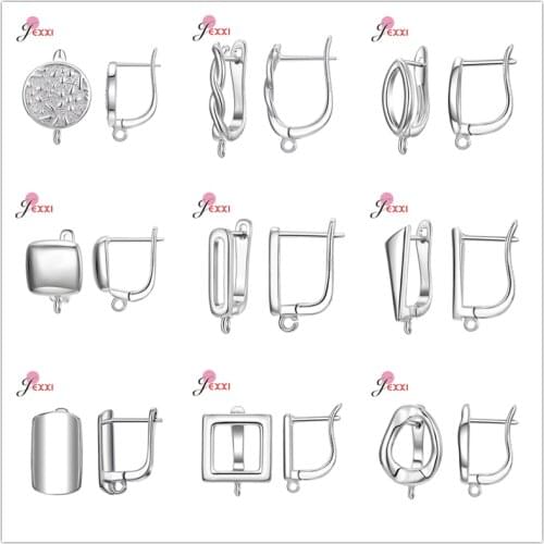 Fashion Simple Earring Findings Earrings Clasps Hooks Fittings DIY Jewelry Making 925 Sterling Silver Drop Earrings Accessories