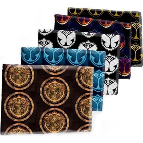 Tomorrowland Music Printed Bullet Textured Liverpool Patchwork Tissue Kids home textile 50*145cm