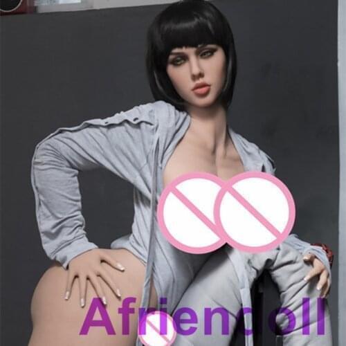 Gloomy Eyes 165cm Silicone Sex Doll Big Breast Sexy Vagina Adult Full Life With Metal Skeletont for Men