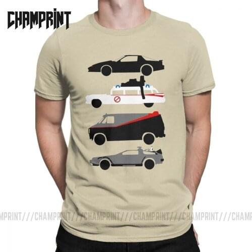 Knight Rider Kitt Ghostbustears Men T Shirts The Cars The Star Casual Tees Short Sleeve O Neck T-Shirt Cotton 6XL Tops