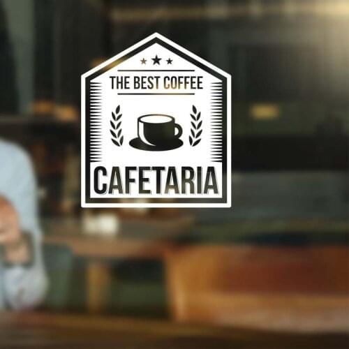 Coffee Shop Coffee Originale Cafetaria Best Coffee Sign Mug Logo Cafe Decor Highest Quality Wall Cup Decal Sticker Vinyl