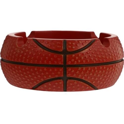 1Pc Basketball Design Ashtray Unique Smoking Ash Holder Home Table Decor Orange