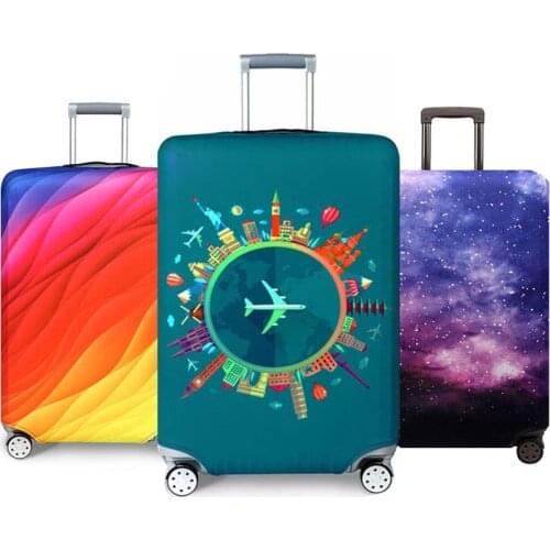 Thicker Travel Luggage Protective Cover Suitcase Case Cover Travel Accessories Elastic Luggage Cover Apply to 18-32inch Suitcase