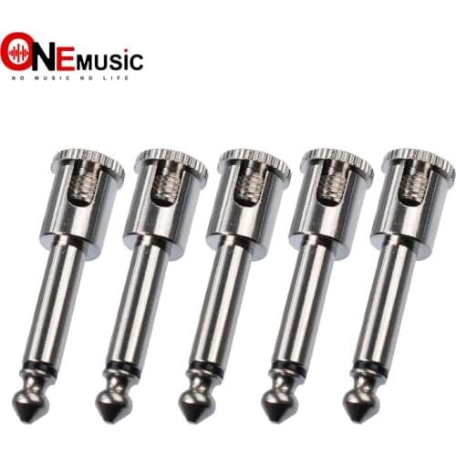 12Pcs DIY Strait Audio Solderless 6.35 Mono Plug Solder Free Plug guitar connector Chrome