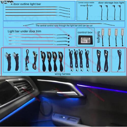 For 1 Series Sedan Auto Decorative Car Ambient Light lamp LED Strip For BMW F20 / F21 2016-2021 Gran Coupe Car Tuning