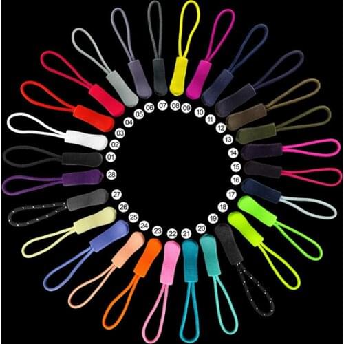 New 10Pcs Color Zipper Bag Tactical Backpack Suitable For Ropes Retainer Zipper Accessories Zipper Puller DIY Zipper Head