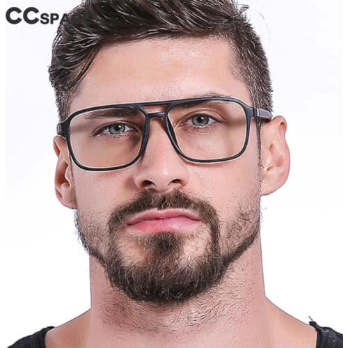 45844 TR90 Retro Square Glasses Frames Men Women Optical Fashion Computer Glasses