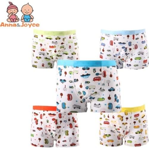10pcs/lot boys boxer New the cartoon underwear cotton childrens youngster underwear kids panites underpants