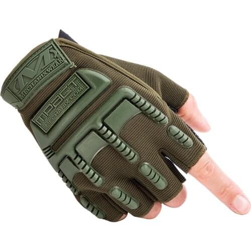 Outdoor sports gloves half-finger exposed finger fitness equipment training non-slip military fans tactical half-finger