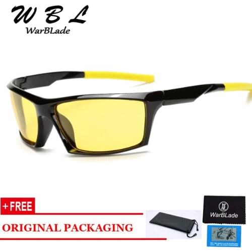 WarBLade Mens Classic Polarized Night Driving Sunglasses Women Yellow Night Vision Driving Glasses Goggles Reduce Glare