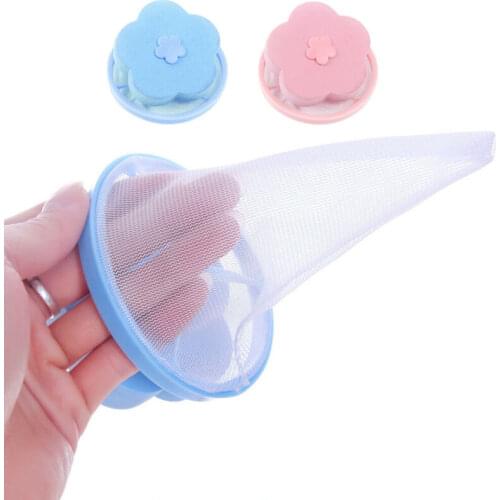 2 Colors Laundry Tools Hair Lint Fluff Grabbing Washing Machine Hair Removal Clothes Clean Laundry Ball Retaining Filter Bags