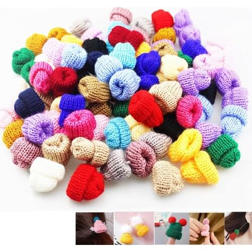 20 Pcs/package Sewing Mini Soft Hat For Garment Decoration Doll Kids Hat Children Hair Accessories DIY Art Crafts Material