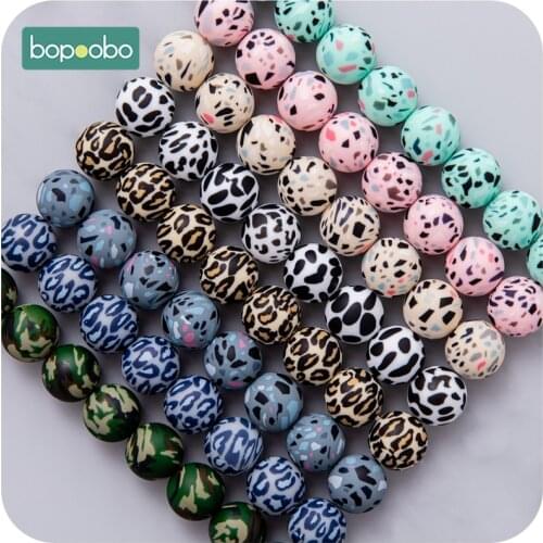5PC Food Grade Teething Beads 12/15mm Silicone Beads Silicone DIY Tiny Rod Baby Teether Baby Crib Mobile Toys Baby Product