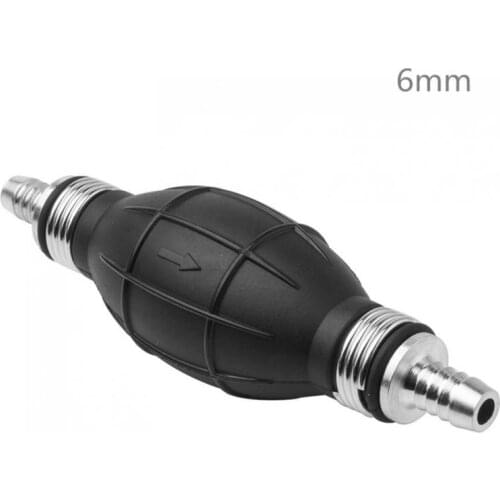 6mm Rubber&Aluminum Hand Primer Pump Petrol Gasoline Fuel Line Suitable for Car / Boat / Marine / Motorcycle