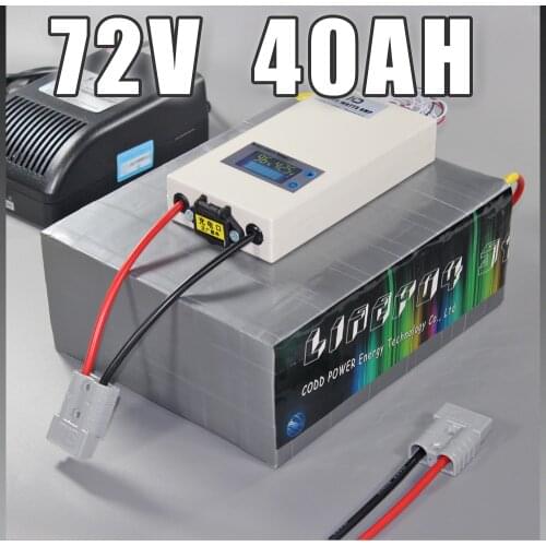 72V 40Ah LiFePO4 Battery Pack ,3000W Electric Bicycle Battery + BMS Charger 72v lithium scooter electric bike battery pack