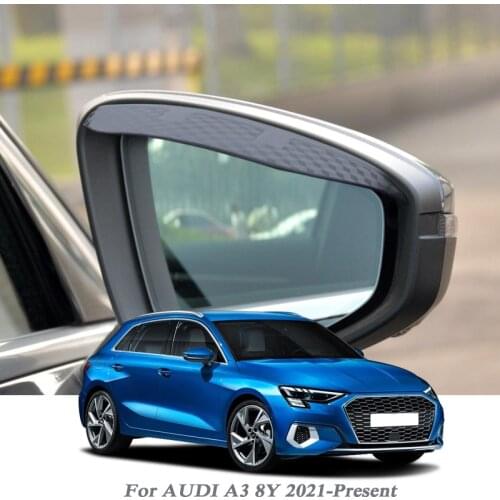 Car Rearview Mirror Rain Eyebrow Auto Shield Snow Guard Sun Side Visor Shade Protector For Audi A3 8Y 2021-PresenCar Accessories