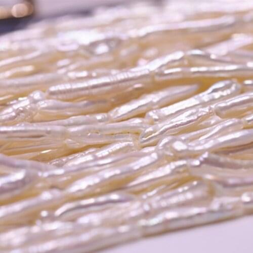 30MM 100% Natural Freshwater Pearl Baroque Long Loose Beads Jewelry Making Accessories Findings