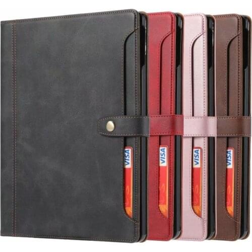 Business Leather Case for iPad Air 4 2020 10.9 Magnetic Flip Smart Cover with Soft Silicone Stand Coque for iPad Pro 11 Inch