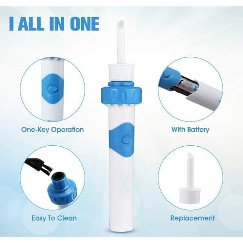 Ear Cleaner Electric Ear Pick Safety Remove Ear Wax Tools Child Healthy Ears Care Set Remover Earwax Tool Adult Baby Care Tools