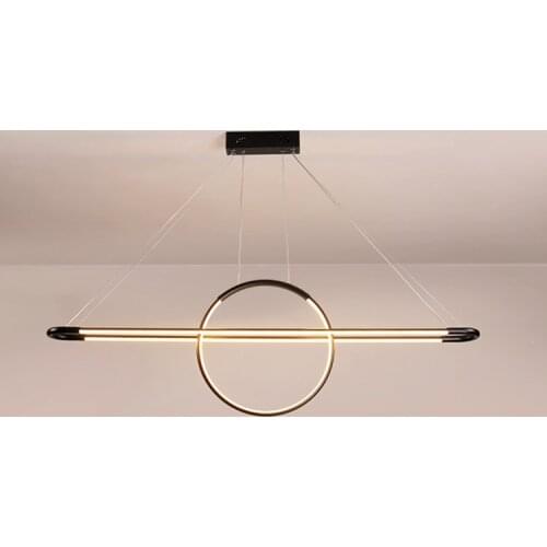 Dining room chandelier three modern minimalist long dining table Nordic creative personality office front desk bar chandelier