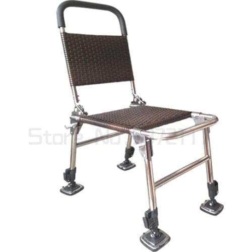 Multifunctional all-terrain fishing chair new stainless steel folding portable table fishing chair