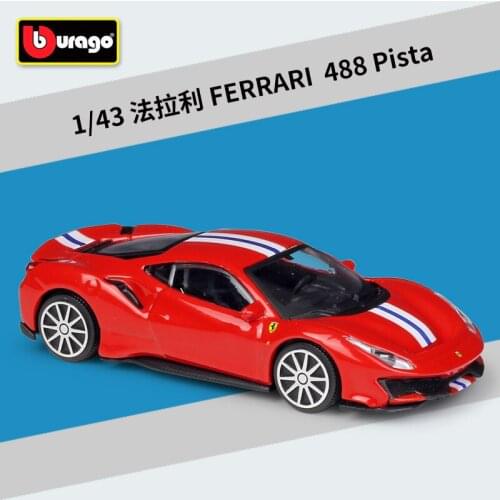 Bburago 1: 43 Ferrari 488 Pista alloy car model Collection Gift Decoration toy