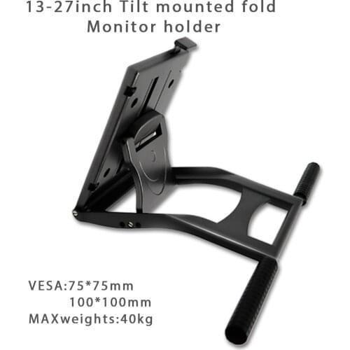 Tilt Mounted Fold Monitor Holder Vesa 13Inch-27Inch Lcd Display Press Screen Stand