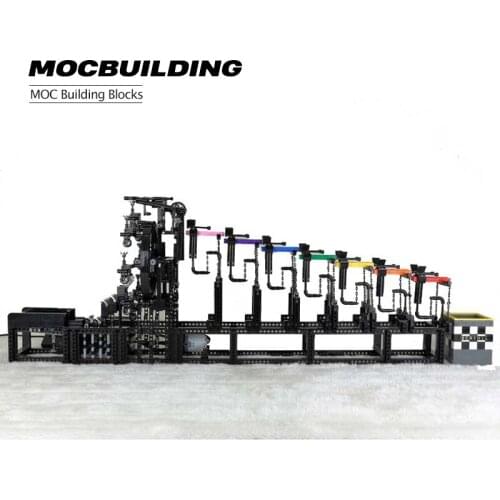 Science Creative Moc Building Blocks Tenggrity GBC Suspended Tension oning Balance Stand Power Model Electric Puzzle Toy Gifts C