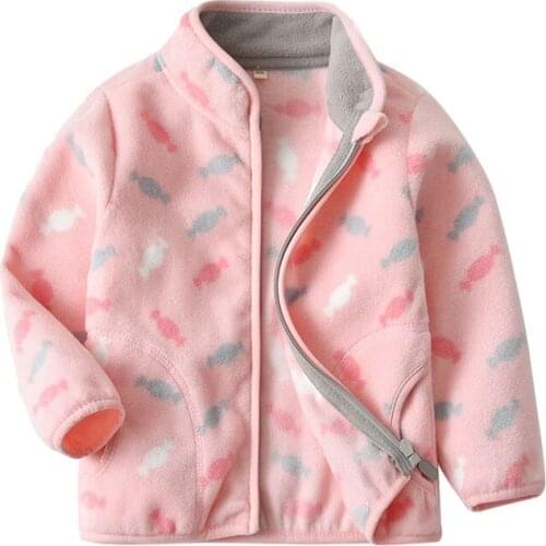 New spring autumn chidren kids clothes baby girls polar fleece hoodies sweatshirts girls fashion sweatshirts jackets