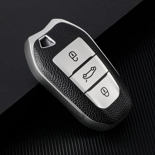 New Soft TPU Car Key Case Full Cover For Peugeot 308 408 508 2008 3008 4008 5008 Citroen C4 C4L C6 C3-XR Smart Shell Accessories