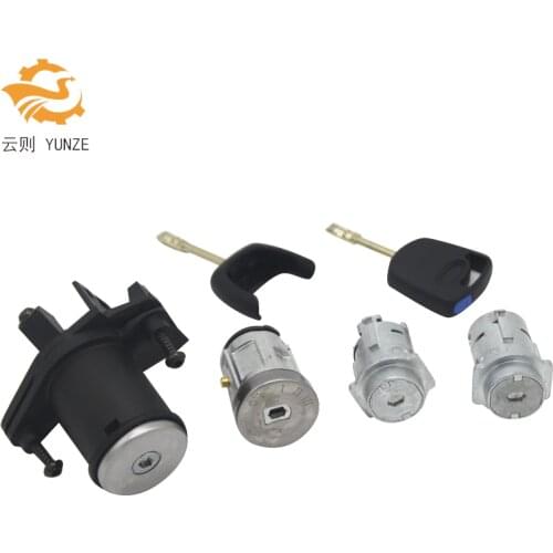 COMPLETE LOCK SET IGNITION SWITCH LEFT RIGHT DOOR LOCK TRUNK LOCK FOR FORD FIGO