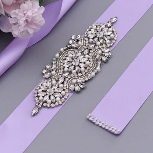 S05 Hot Sale Bridal Wedding Belts Bride Bridesmaid Dresses Accessories Belt Women Prom Evening Dresses Belt Female Waistband