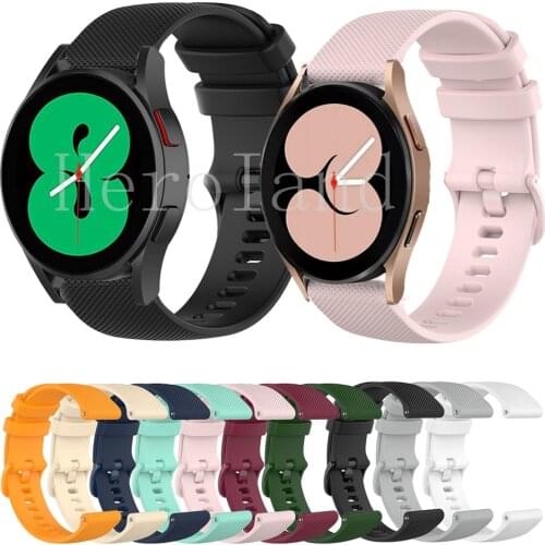 Strap For Samsung Galaxy watch 4 Classic 42mm 46mm Smart Silicoe Wristband Galaxy watch 4 40mm 44mm Bracelet Belt 20MM Watchband