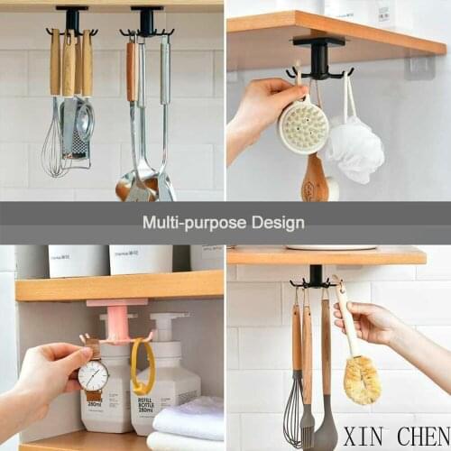 Cupboard storage Cabinet shelf kitchen hook organizer bathroom hanger wall dish drying rack holder for lid cooking accessories