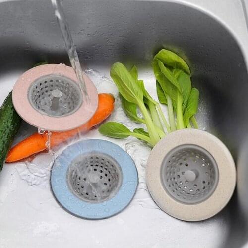 1 PCS Silicone sink strainer waste plug Sink filter Waste collector kitchen Bathroom Shower Drain accessories