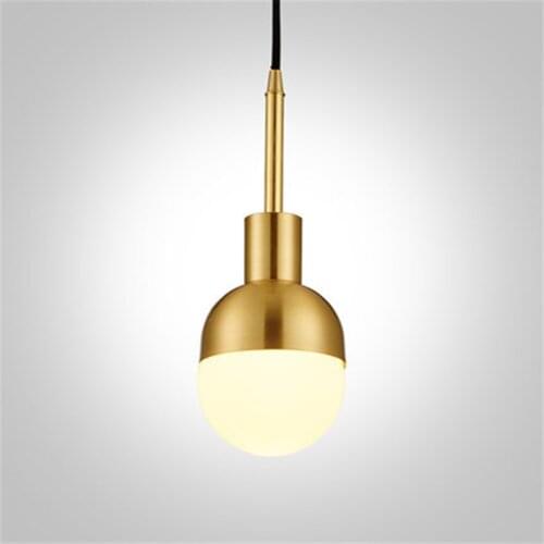 Modern Led Indoor All-copper Geometric Chandelier Indoor Home Decoration Creative Lighting Living Room Bedroom Lamp/AC 220V